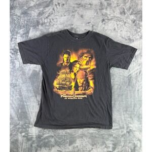 Y2K Pirates of the Caribbean At World's End Movie Promo Black T Shirt M RARE‎